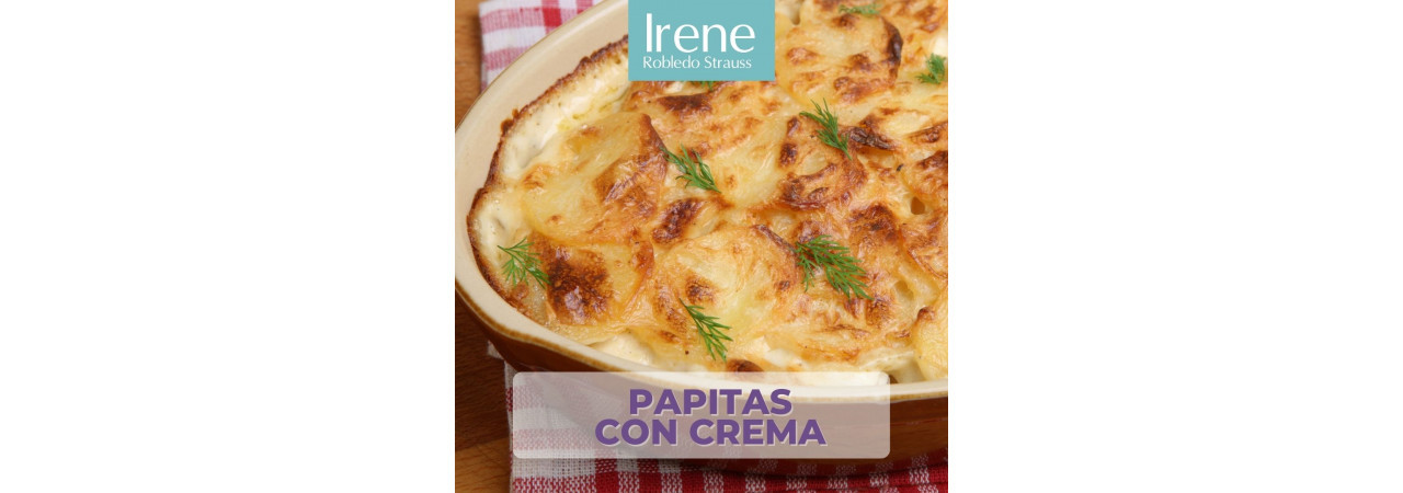 Papitas con crema - Receta