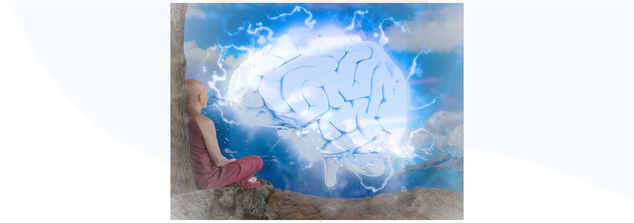 Actividad cerebral al meditar